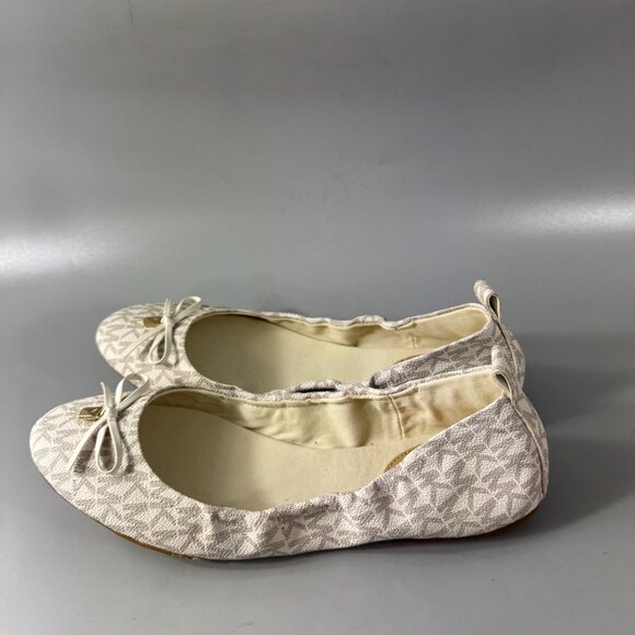 New MICHAEL MICHAEL KORS Juliette Logo Ballet Flat, Size 10 M - Picture 6 of 16